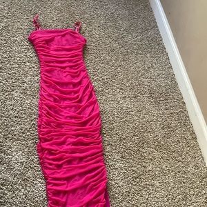 Pink long dress